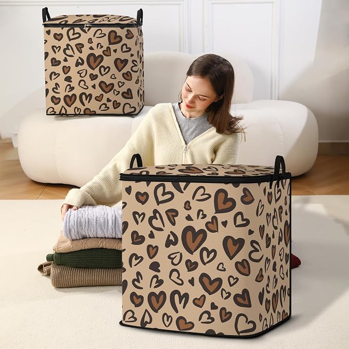 2pcs blanket storage bag for under bed,closet organizers 95L | clothing sweater sheet bedding comforter duvet quilt pillow toy storage bags with lids,dorm room essentials for containers