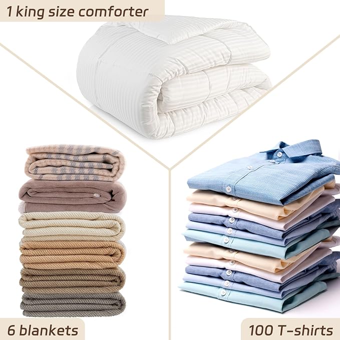 Storage Bags 4 Pack 75L XL Mesh Clear for Blankets Clothes Comforter