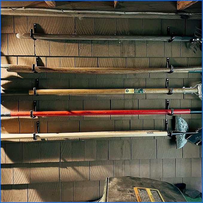 6.7In Garage Storage Utility Hooks, Heavy Duty Ladder Hooks, Wall Mount Garage Hanger & Organizer, 8 Pack (‎12G-6.7inch)