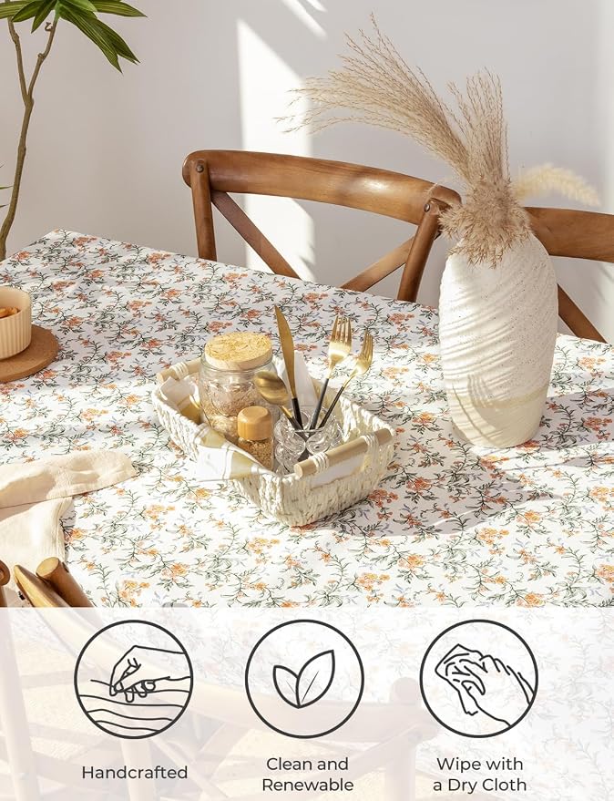 StorageWorks Round Paper Rope Woven Basket with Wooden Handles for Gifts, Small Wicker Baskets for Shelf, Beige, 2-Pack