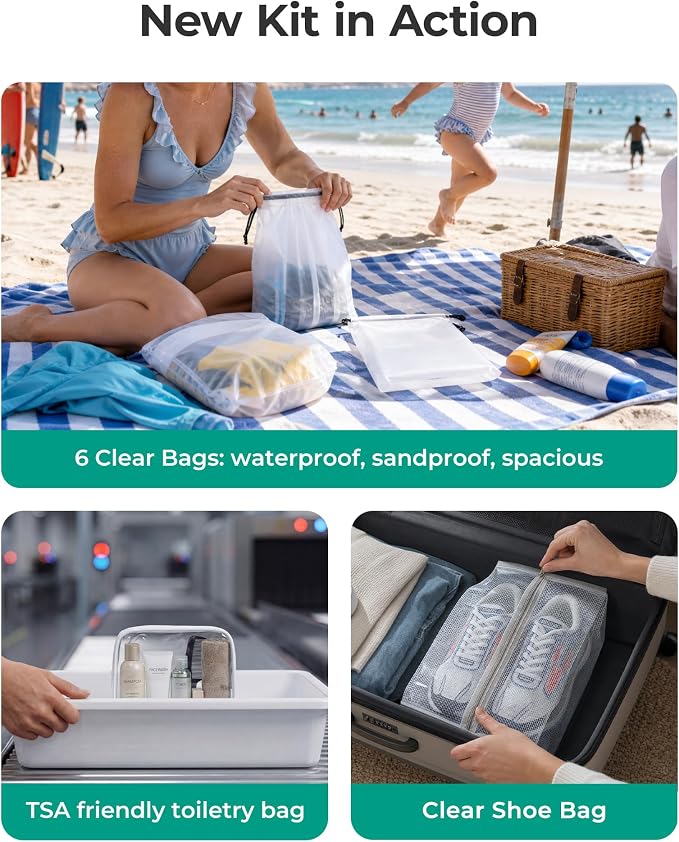 BAGSMART Compression Packing Cubes for Travel Essentials | 14 Set /6 Set /4 Set/2 Set, Lightweight, Durable