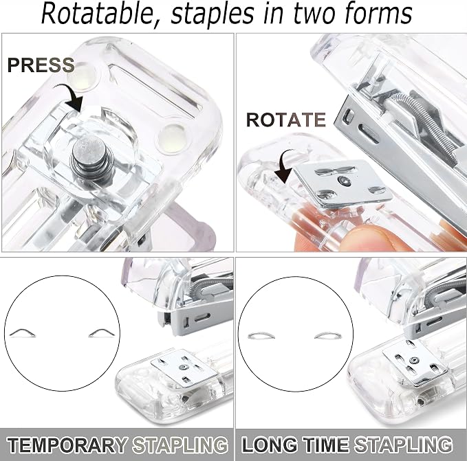 KAAKOW Silver Desk Organizers and Accessories Office Supplies Set Stapler, Pen Holder, Phone Holder, Scissors, Pen, Ruler, 30 Paper Clips, 22 Binder Clip, 20 Tacks and 1000pcs Staples