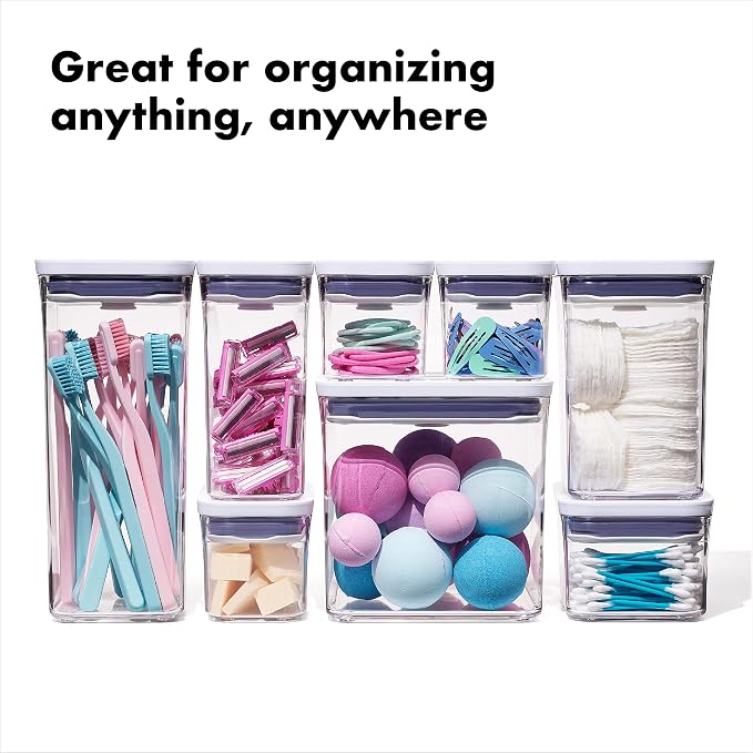 OXO Good Grips Storage Container Airtight | Stackable | For Pantry Organization | Dishwasher Safe | 5 Piece Set, Pack of 2