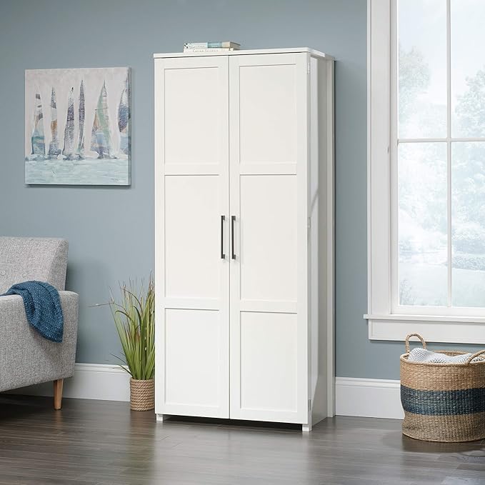 Sauder HomePlus Storage Cabinet/ Pantry cabinets, White finish