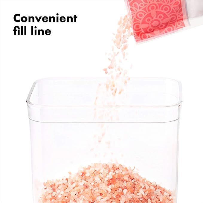 OXO Good Grips Storage Container Airtight | Stackable | For Pantry Organization | Dishwasher Safe | 5 Piece Set, Pack of 2