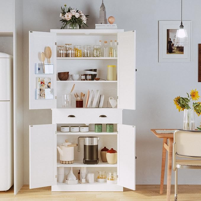 IRONCK Storage Cabinet with Drawers and Doors for Living Room and Entryway | Open Shelves, Adjustable shelves, Organized essentials