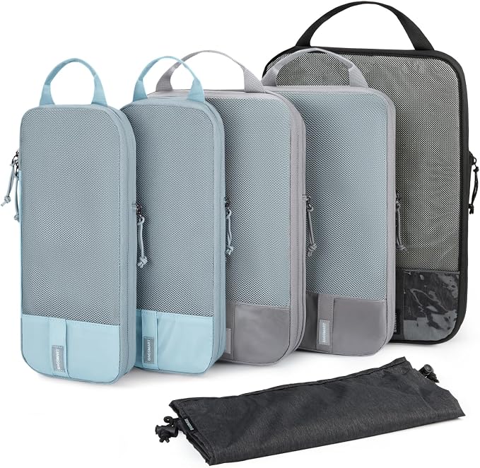 BAGSMART Compression Packing Cubes for Travel Essentials | 14 Set /6 Set /4 Set/2 Set, Lightweight, Durable