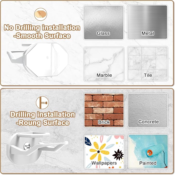 Niunuerga 22 Pack Hat Hooks for Wall, Strong Adhesive Hat Rack for Baseball Caps, Minimalist Hat Organizer Display for Home Decor, Hat Hold Hanger for Wall, Door, Closet, No Drilling (White)