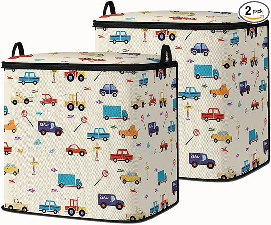 2pcs blanket storage bag for under bed,closet organizers 95L | quilt duvet sweater sheet bedding pillow clothes storage for closet,dorm moving essentials containers with portable handles