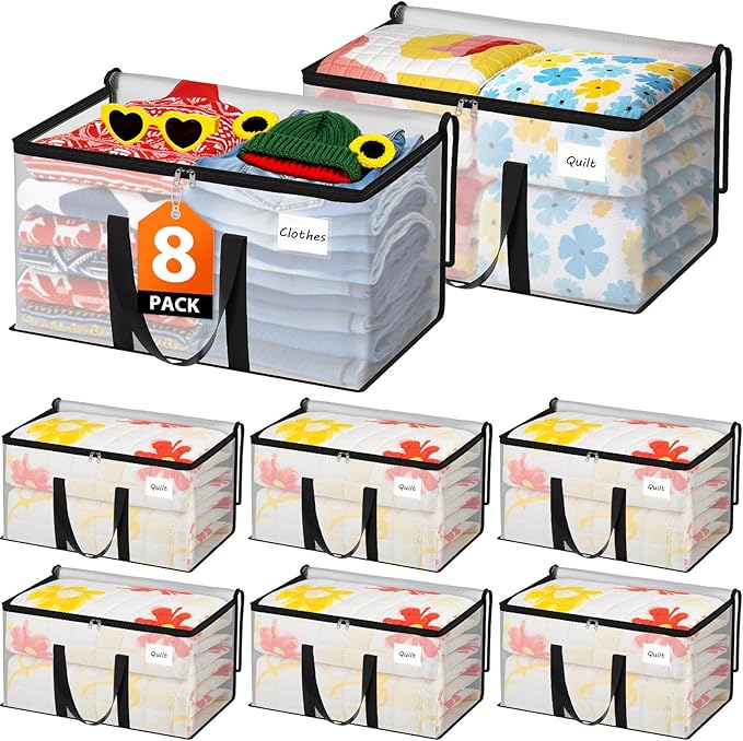 Moving Bags Extra Heavy Duty Oversized Storage Bags with Reinforced Handle and Double Zippers,Moving Supplies Totes for Storage Packing Dorm Room Essentials Alternative to Moving Boxes