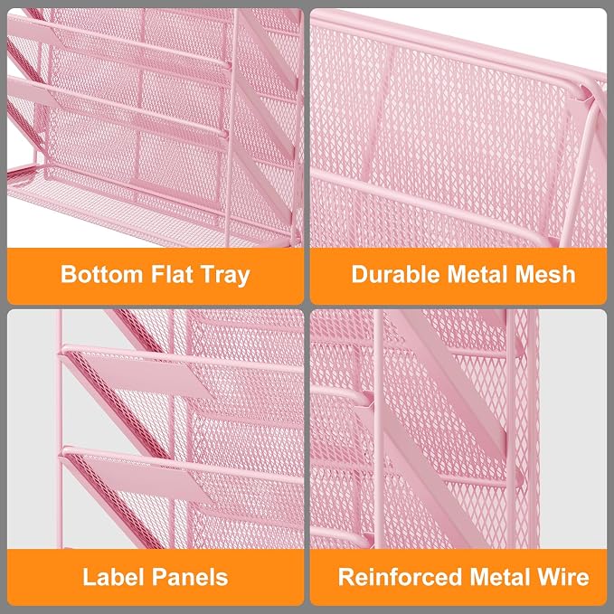Kuntine.B Wall File Organizer Office Hanging Magazine Holder Wall File Organizer for Office Home