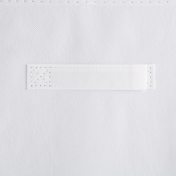 DII Collapsible Storage Organizer Bin, Small, 11" Cube, White, 4 Count