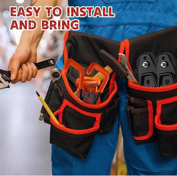 Landhoow 22 Pcs Large Magnetic Hooks Heavy Duty Garage Magnet Hooks Strong Storage Utility Magnetic Hangers with Anti Slip Rubber Coating for Indoor and Outdoor Hanging (Orange)