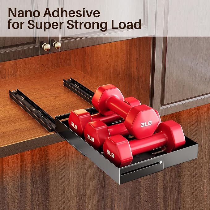 SNTD Pull Out Spice Rack Organizer for Inside Cabinets, Expandable,1-Pack | Adjustable Width 4.1" to 7.2", Smooth Ball Bearing Slides, No Drill Mounting, Fits 10" Deep Upper Cabinets