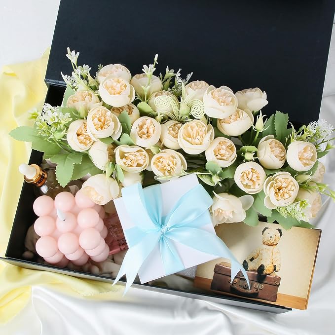 Aimyoo Galaxy Black Magnetic Gift Boxes with Lids 13.8x9x4.3 in, Large Bridesmaid Groomsman Proposal Box, Rectangle Collapsible Box for Present Graduation Birthday Storage 5 Pack