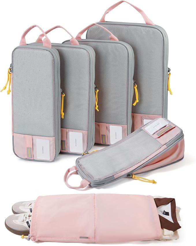 BAGSMART Compression Packing Cubes for Travel Essentials | 14 Set /6 Set /4 Set/2 Set, Lightweight, Durable