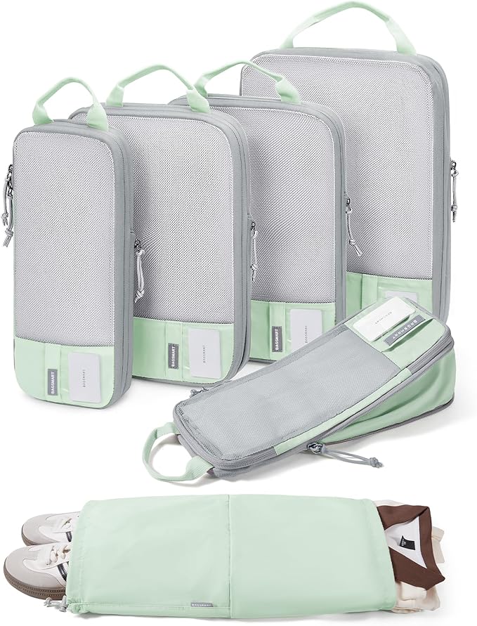BAGSMART Compression Packing Cubes for Travel Essentials | 14 Set /6 Set /4 Set/2 Set, Lightweight, Durable
