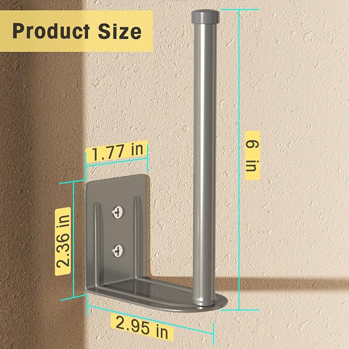 Durmmur Stainless Steel Hat Organizer, Hat Rack for Wall,Each Holds 15 Hats | 2P Strong Adhesive/Wall Drilled Hat Holder, Hat Hooks, Hat Hanger Baseball Cap Organizer for Door,Bedroom,Closet(Grey 6 in)