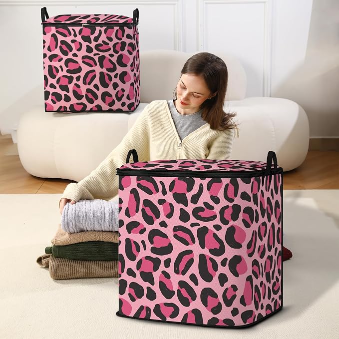 2pcs blanket storage bag for under bed,closet organizers 95L | clothing sweater sheet bedding comforter duvet quilt pillow toy storage bags with lids,dorm room essentials for containers