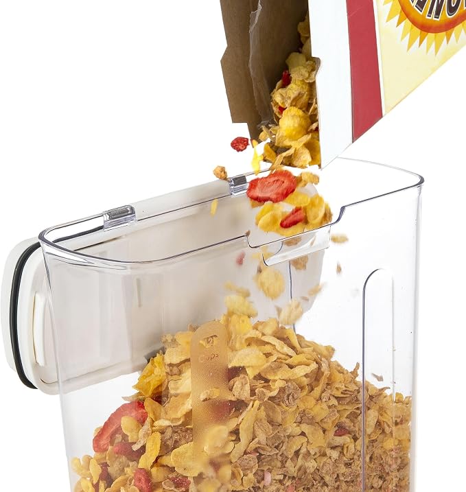 ProKeeper Cereal Keeper Food Storage Container, Airtight Seal, 3-Quart | Holds A Whole Box of Cereal, Wide Mouth Lid for Easy Pour, BPA-Free and Dishwasher Safe