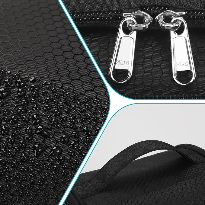 Mesh Shower Caddy Portable, Toiletry Bags for Travel, Hanging Shower Organizer Tote Bag for College Dorm Students Girls Boys, Dry and Wet Separation with Metal Hook