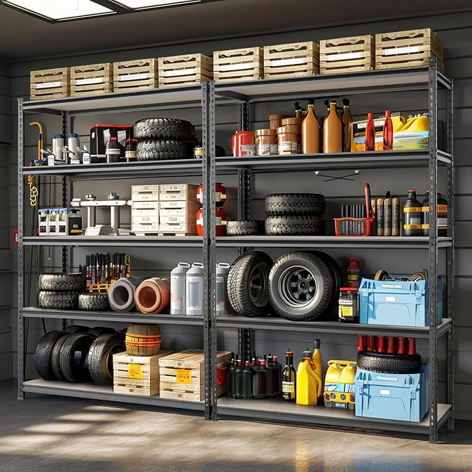 WORKPRO 5-Tier Adjustable Metal Shelving, 36”Wx18”Dx72”H,4000LBS Capacity