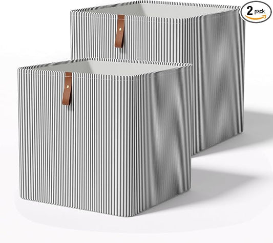 Cube Storage Bin 12x12 in- 2 Pack,Collapsible Fabric Storage Bins,Open Home Storage Bins,Baskets for organizing,For Clothing Storage,Toy Storage,Office Storage,Home Decoration