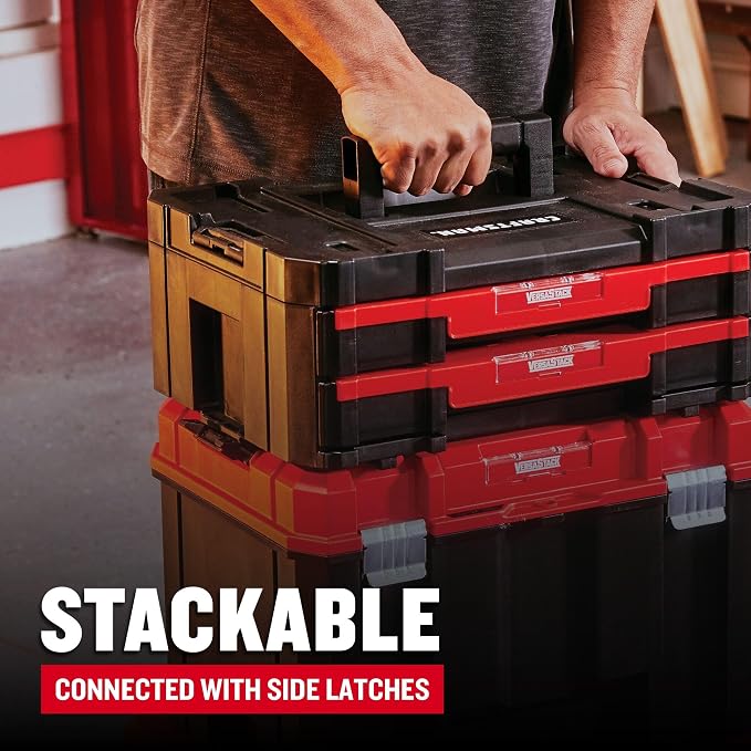CRAFTSMAN Plastic Tool Box With Drawers, Organizer and Storage (CMST17804) (Pack of 4)