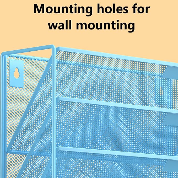 Kuntine.B Wall File Organizer Office Hanging Magazine Holder Wall File Organizer for Office Home