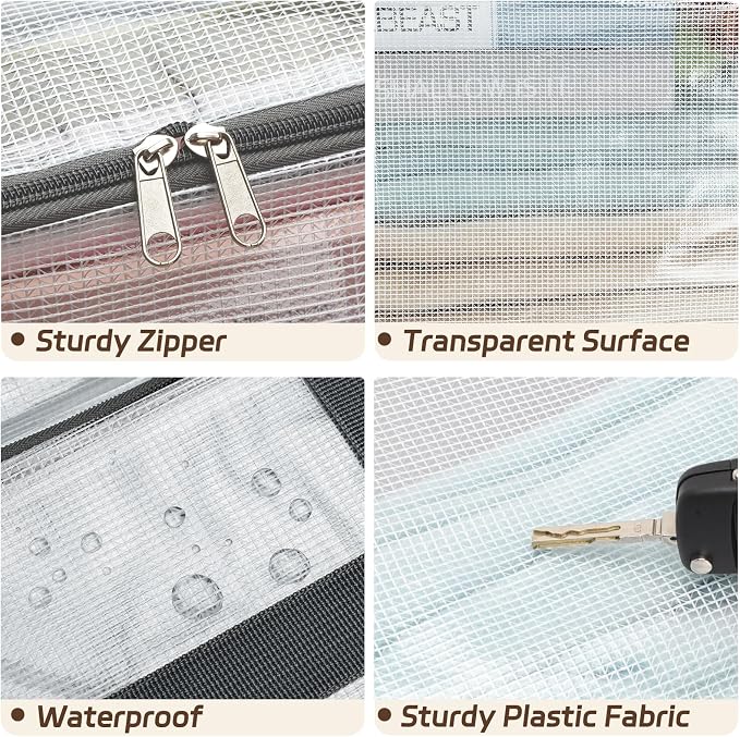 Storage Bags 4 Pack 75L XL Mesh Clear for Blankets Clothes Comforter