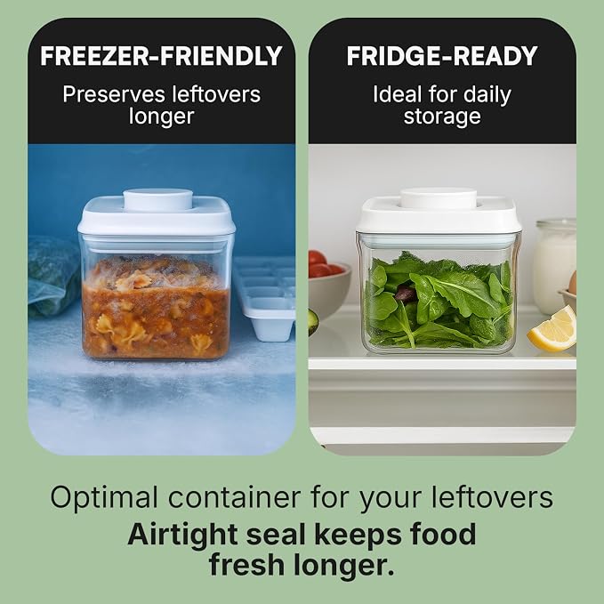 Bop Top Airtight Food Storage Containers | Pop-Top Lid | 3.5 Cups / 30 Oz | kitchen canister set, for flour, sugar, snacks, pasta, baking