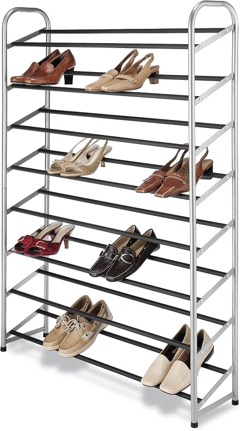 Whitmor 8 Tier Shoe Tower - 40 Pair - with Non-Slip Racks