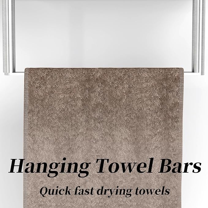 Bethom Towel Racks for Bathroom, 3Tier Towel Storage Rack, Brushed Nickel | Towel Rack for Bathroom with Shelf & Towel Bar, SUS304 Stainless Steel Rustproof, Easy to Install, Keeps Towels Tidy