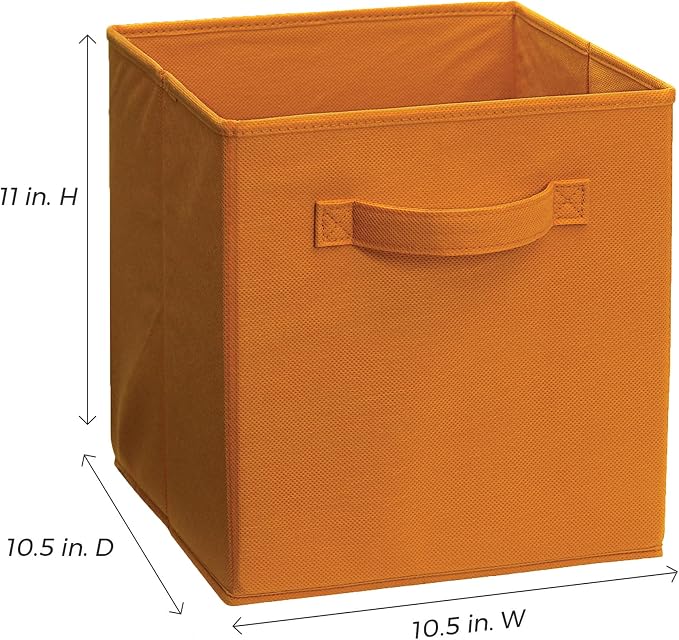 ClosetMaid 11533 Cubeicals Fabric Drawer, Fiesta Orange, 2-Pack