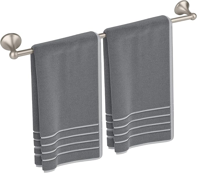 Antique Bathroom Towel Bar Brushed Nickel, 24 Inch Towel Racks for Bathroom Wall Mounted,Bathroom Towel Holder,Home Decor Towel Rod