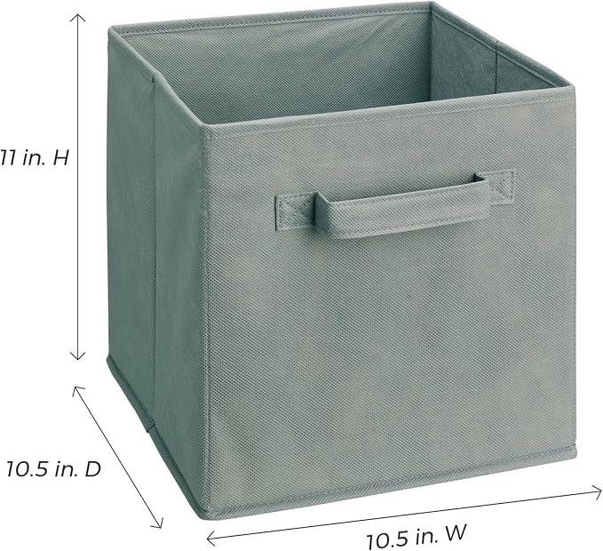 ClosetMaid 18657 Cubeicals Fabric Drawer, Gray, 2-Pack