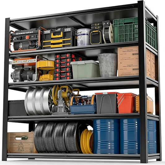 Storage Shelves Heavy Duty 3500LBS Adjustable 5tier Metal Garage Shelving Unit for Basement, Business, Factories, Commercial, Warehouse, Basement, Pantry, Corporate Purchase