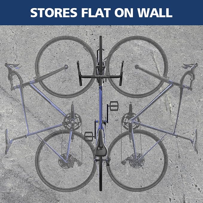 Swivel Bike Wall Mount, Vertical Bicycle Rack for Garage, Wall Mounted Bike Hanger Hook, Hanging Bike Storage Garage Organization, 4 Packs