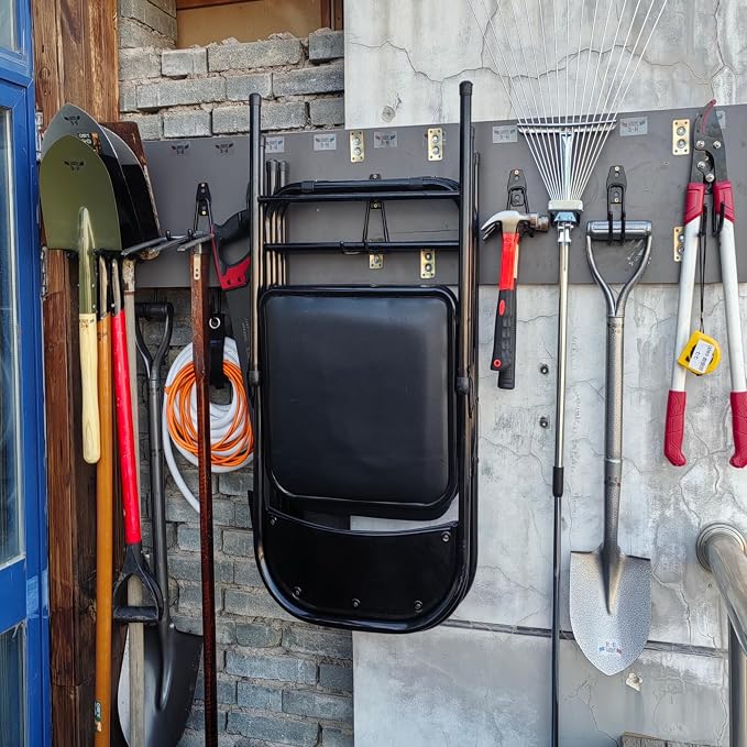 3-H Heavy Duty Garage Hooks, 20 Pack Wall Storage Organizer,Black | Multi-Purpose Garage Hooks to Organize Garden Lawn Tools, Sports Gear, Ladders, Power Tools & Outdoor Hoses