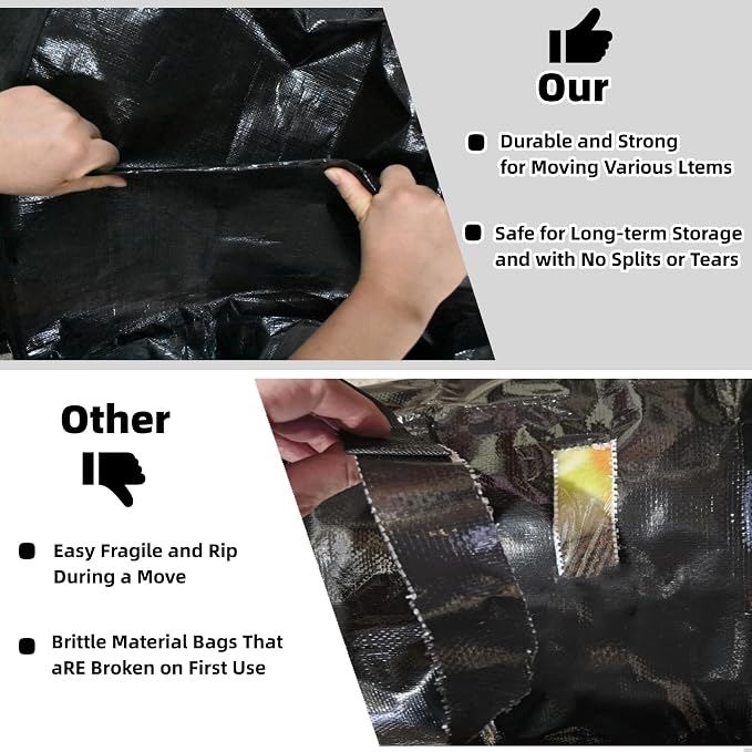 91L Storage Bags for Clothes, Moving Bags Heavy Duty Extra Large with Reinforced Handle, Storage Containers for Organizing Bedding, Blanket, Sheets, Pillows, Toys, Christmas Decorations