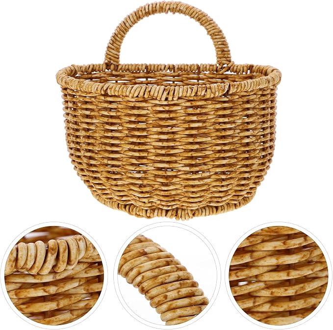 Alipis woven storage basket rattan collection basket decorative home use