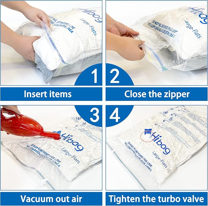 Vacuum Storage Bags, Space Saver Vacuum Seal Storage Bags 35-Pack Sealer Bags for Clothes, Clothing, Bedding, Comforter, Blanket (35C) | Various Size, Airtight Triple Seal, Save 80% Space, Hand Pump, Work with Vacuum, Double Zip, Reusable, Easy to Use