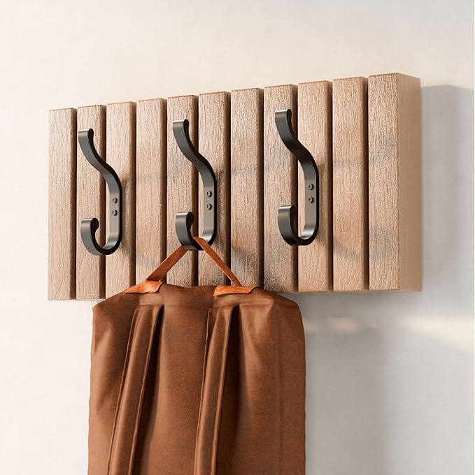 bussdis Coat Hanger Wall Mount 8-Pack - Wall Hooks for Hanging Heavy Duty