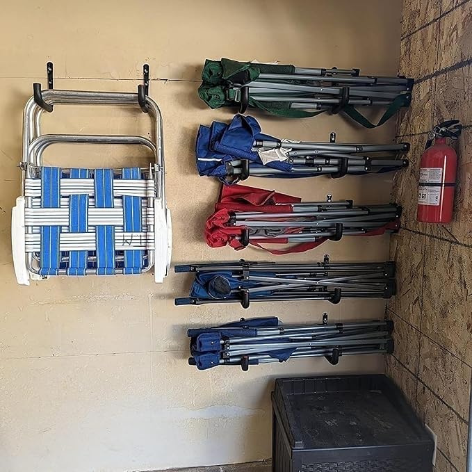 Heavy Duty Garage Storage Hooks, Wall Mount Garage Hanger & Organizer, 9.4Inch Storage Hooks for Garden Tools, Ladders, Bikes, Bulky Items, 6 Pack (‎16G-9.4inch)