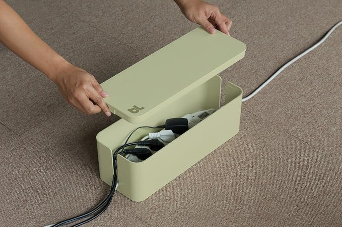 Bluelounge CableBox - Cable Management System - Light Sage - BLUCB-01-LS