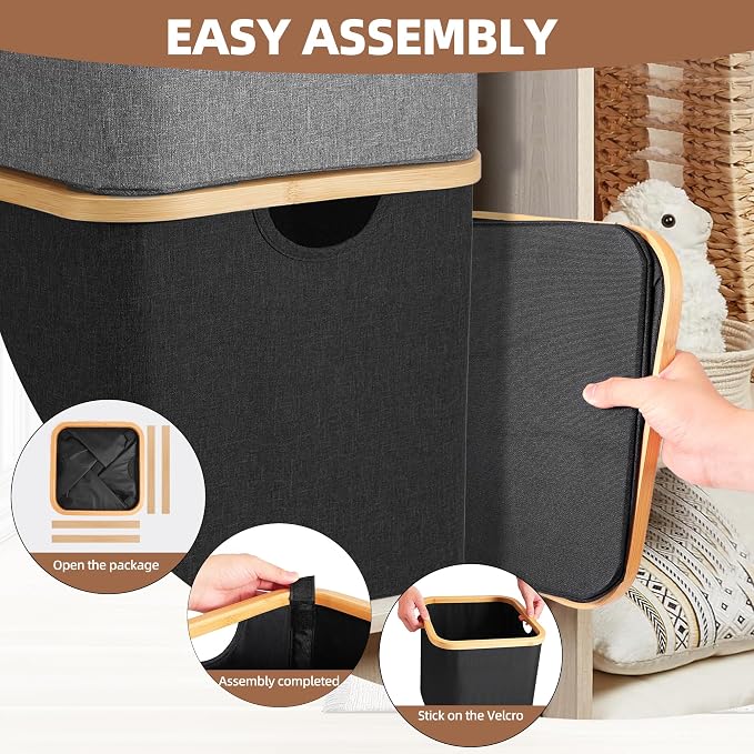 Cube Storage Bin 12 Inch -2 Pack,Collapsible Cube Storage Organizer with Handles,Fabric Storage Bins for Cubes Storages,Square Baskets for Organizing,Storage Bins for Shelve