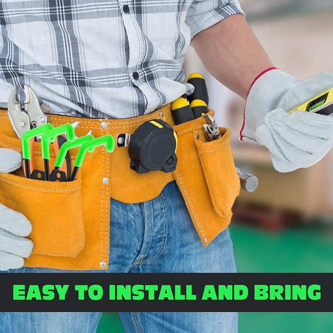 Landhoow 10 Pcs Large Magnetic Hooks Heavy Duty Garage Magnet Hooks Strong Storage Utility Magnetic Hangers with Anti Slip Rubber Coating for Indoor and Outdoor Hanging (Green)
