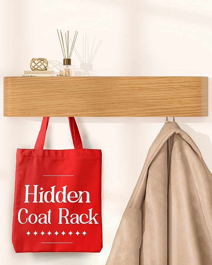 wall Coat Rack - wall Shelf with Hooks - entryway Hooks - entryway Shelf - Modern Coat Rack - Wooden Coat Rack wall Mount for Home Decor - Wooden Mount for Home Decor - Coat Hanger Wall Mount