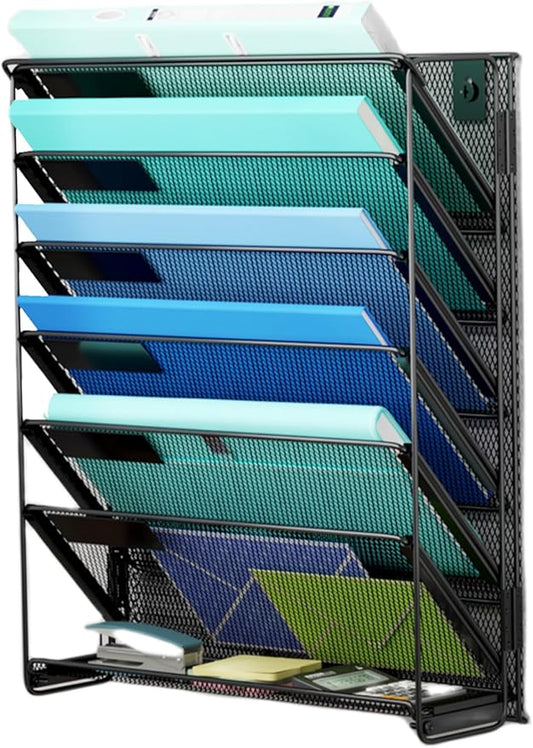 Kuntine.B Wall File Organizer Office Hanging Magazine Holder Wall File Organizer for Office Home
