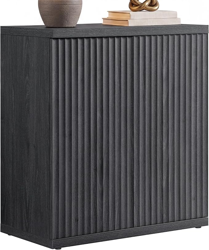 SICOTAS Buffet Cabinet with Storage Sideboard Cabinet with Doors & Shelves | Accent Sideboard Modern Credenza Fluted Storage Cabinet Mid Century Media Console for Living Room Kitchen Dining Hallway